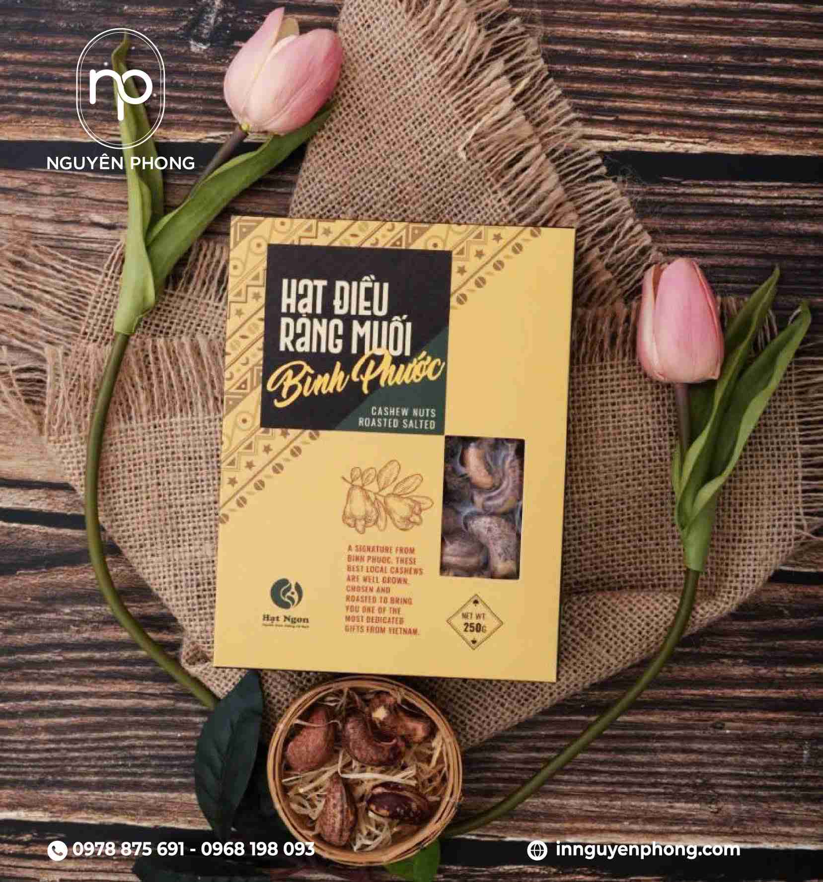 Hộp giấy giúp bảo quản tối ưu hạt điều